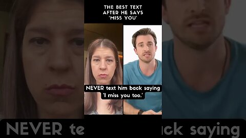 Text This When he Says ‘Miss You’ | Matthew Hussey 🤔❤️ #shorts #dating #texteffect #datingtips