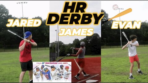 We had our own AWESOME HOME RUN DERBY| Jared, James, and Evan