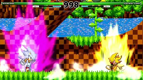 Hyper Sonic VS Fleetway Sonic & Metal Sonic I Sonic Battle Rematch
