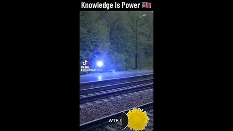 Electric Ball At Over Train Tracks