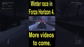 Winter race in Forza Horizon 4