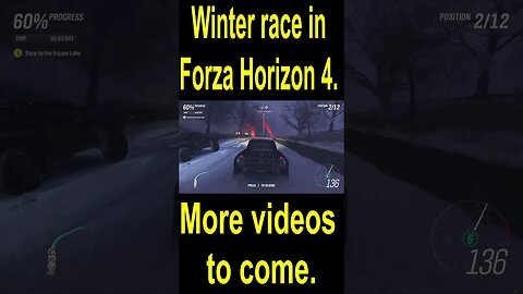 Winter race in Forza Horizon 4