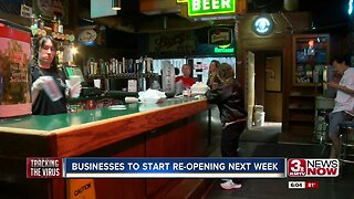 Nebraska businesses to start re-opening next week