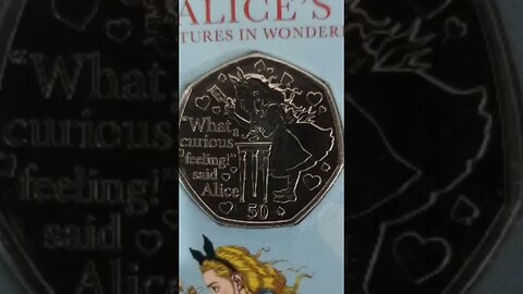 #2021 #Alice in #Wonderland #50p #Isle ofMan #IOM @ #ChangeChecker com #coincollecting #rarecoin