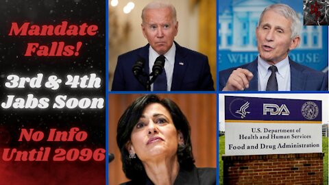 Biden's Jab Mandate FALLS! | Fauci: Fully Vaccinated Definition to Change | FDA Wants 75 Years