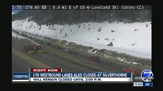 Westbound I-70 closed from 10 a.m. to 2 p.m. Monday at Silverthorne for bridge repairs