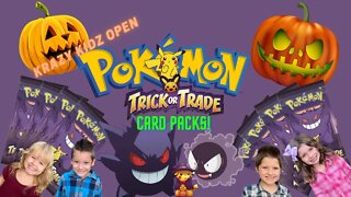 Krazy Kidz Open Trick or Trade Pokemon Packs! | Krazy Kidz Creations