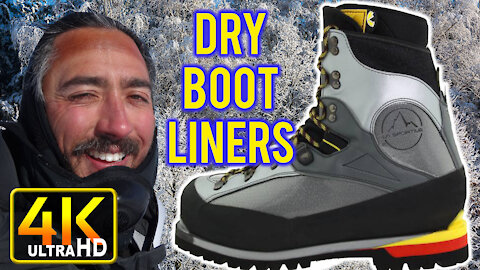 How to Dry Climbing and Ski Boot Liners While Camping (4k UHD)