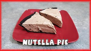 Chocolate Hazelnut Pie (Nutella Pie) [No-Bake]