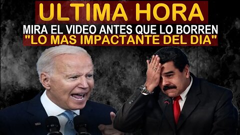 🔴URGENTE HACE UNAS HORAS! SUCEDIO HOY! MADUR0 ENTRA EN PÁNICO - NOTICIAS VENEZUELA HOY