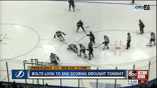 Bolts look to end scoring drought tonight