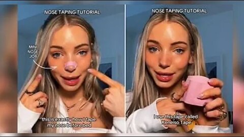 ISABELL LUX TIKTOKER Is Slammed After SAYING She's 'Reversing The Ageing Process 'By TAPING Her NOSE