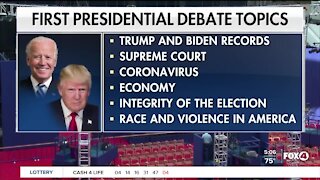 Presidential debate hours away