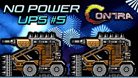 Contra gameplay No power up challenge #5
