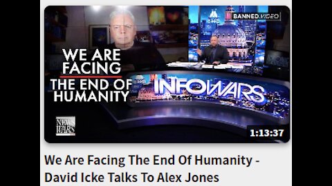We Are Facing The End Of Humanity - David Icke Talks To Alex Jones