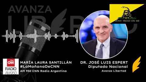 2022 08 15 Jose Luis Espert con Maria Laura Santillan en CNN