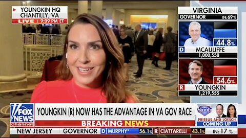 Sara Carter live from Glenn Youngkin HQ