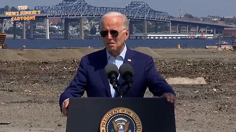 Besides Putin, Biden blames economy problems on supply chain which is caused by "climate change."