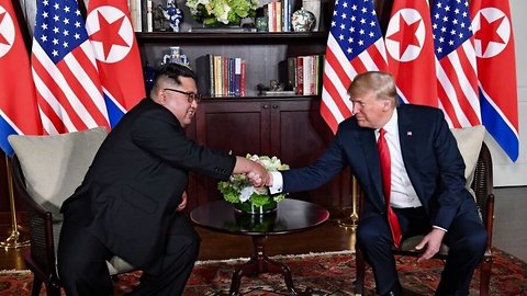 President Trump, Kim Jong-Un Meet For Historic Summit In Singapore