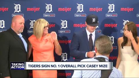 Tigers sign, introduce Casey Mize, No. 1 overall pick of 2018 MLB Draft