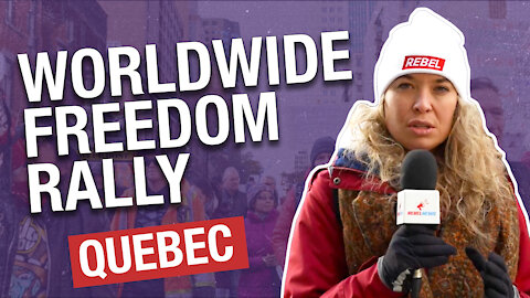 Protesters gather in Montreal as part of World Wide Rally for Freedom