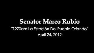 Senator Rubio on 1270am La Estación Del Pueblo Orlando