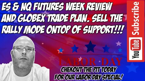 Week Review GLOBEX ES NQ Futures Trade Plan - The Pit Futures Trading