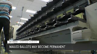 Mailed ballots may become permanent in California