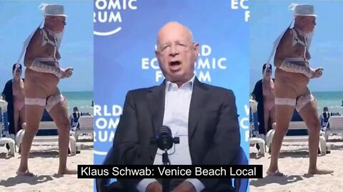Klaus Schwab Just "Hangin Out" At The Beach In Venice Beach California