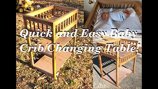 In the shop with DAD making a quick and easy Baby crib/changing table