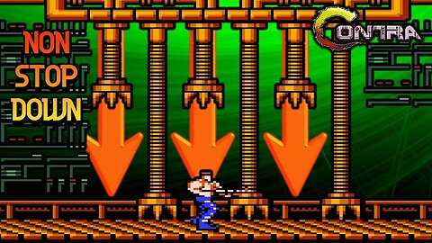 Contra gameplay Non stop Down challenge #7