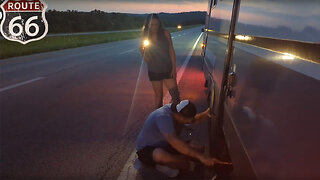 Travel Route 66: Another RV Tire Blowout!