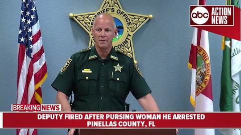 Pinellas County Sheriff fires deputy after investigation reveals he pursued woman he arrested