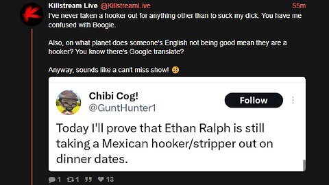 Ethan Ralph Is Taking Hookers/Strippers Out On Dinner Dates