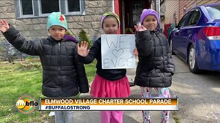 Teacher parade Elmwood Village