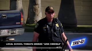 THE TREND: Local school threats deemed "less credible"