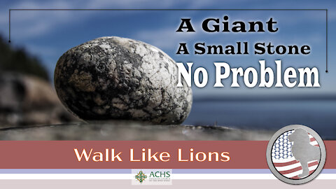 "A Giant, A Small Stone..." Walk Like Lions Christian Daily Devotion with Chappy Jan 15, 2021