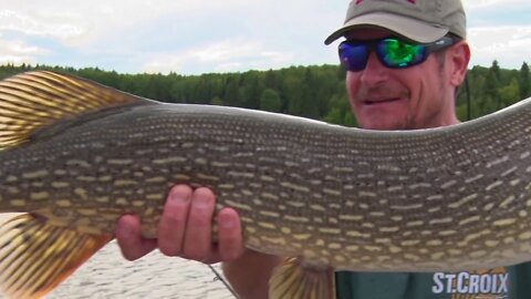 Topwater Pike in Ontario, Canada