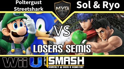 Poltergust & Streetshark vs. MVG|Sol & MVG|Ryo - Teams SSB4 Losers Finals - CFL Smackdown