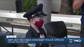 SWFL boy becomes honorary police officer
