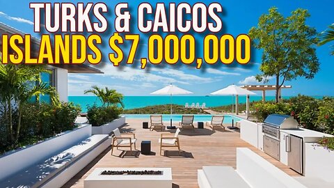Touring $7,000,000 Carribean Turks & Caicos Mega Mansion