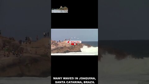 ONDAS NA PRAIA EM JOAQUINA FLORIANÓPOLIS - - WAVES ON THE BEACH IN JOAQUINA FLORIANÓPOLIS #shorts