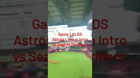 Houston Astros Lineup Introductions vs Seattle Mariners Game 1 ALDS (Live) LETS GO ASTROS!