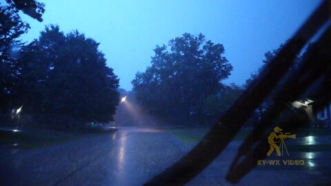 Kentucky Morning Storms Heavy Rain & Lighting