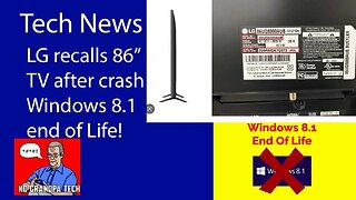 Recall - LG recalls 86" TV Recalls Due to Serious Tip-Over and Entrapment Hazards Win 8.1