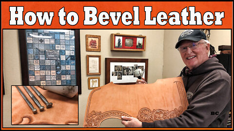How to bevel leather carving by Bruce Cheaney