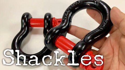Cheap 3/4" Heavy Duty D-ring Off-Roading Shackles by 8MILELAKE Unboxing