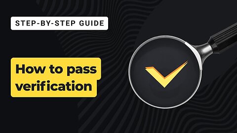 📝Instruction - How to complete the verification procedure on Binomo✅