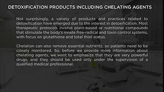 07 DETOXIFICATION PRODUCTS INCLUDING CHELATING AGENTS