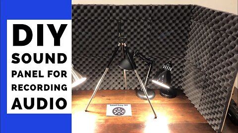 DIY Sound Absorbing Panel for Microphone Vocal Recording